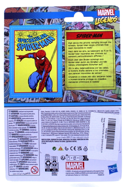 Marvel Legends Retro Actionfigur "the spectacular Spider-Man" von Kenner